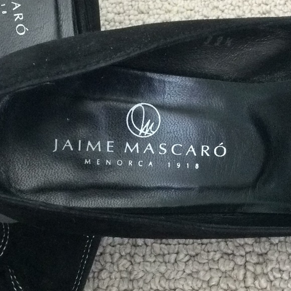 Black Suede Jaime Mascaro Size 39 1/2 Pumps - Picture 6 of 6